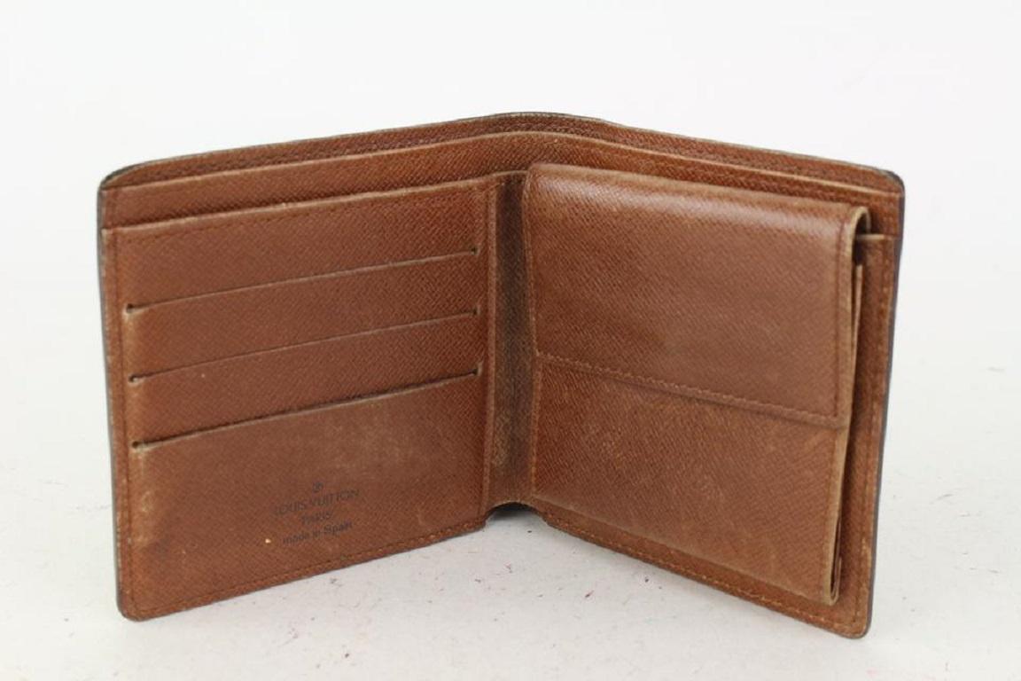 Louis Vuitton Monogram Bifold Slender Wallet Marco Florin 826lv77 In Fair Condition In Dix hills, NY