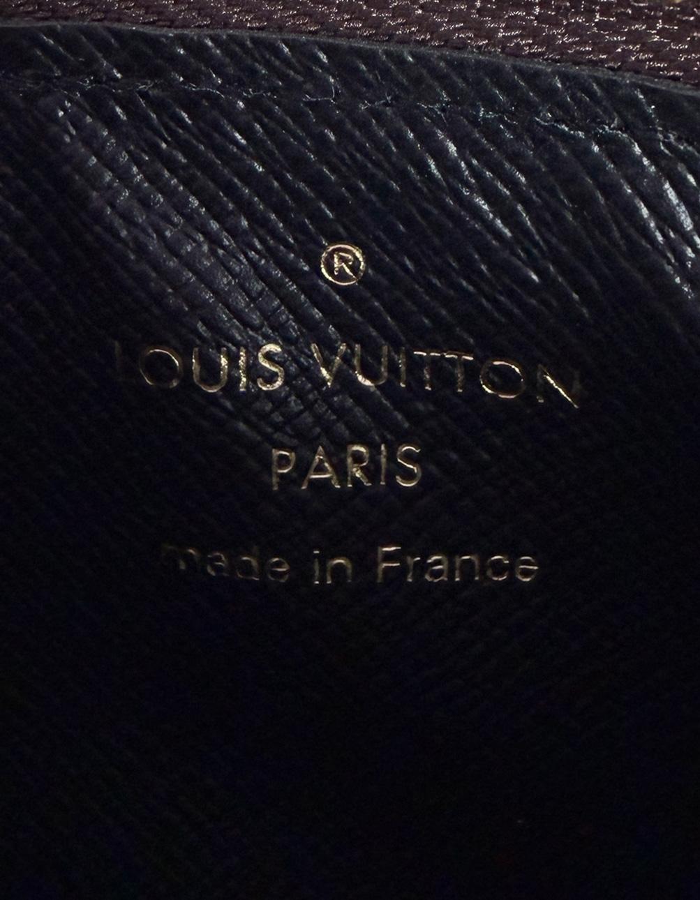 Louis Vuitton Monogram / Portacarte nero Recto Verso Portafoglio Portachiavi in vendita 2