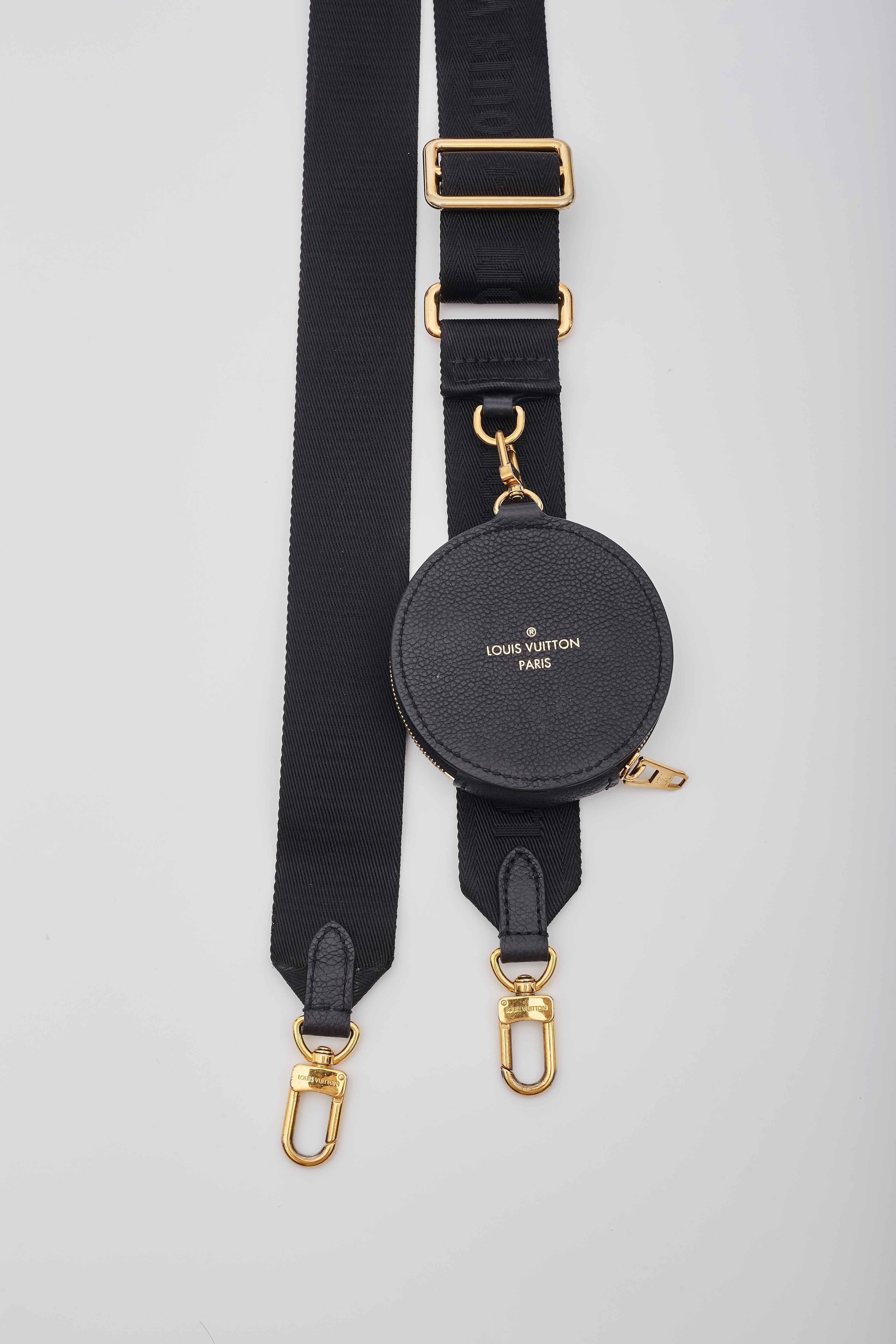 Louis Vuitton Monogram Black Empreinte Papillon BB Bag For Sale 2