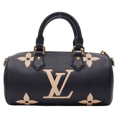 Louis Vuitton Monogram Black Empreinte Papillon BB Bag