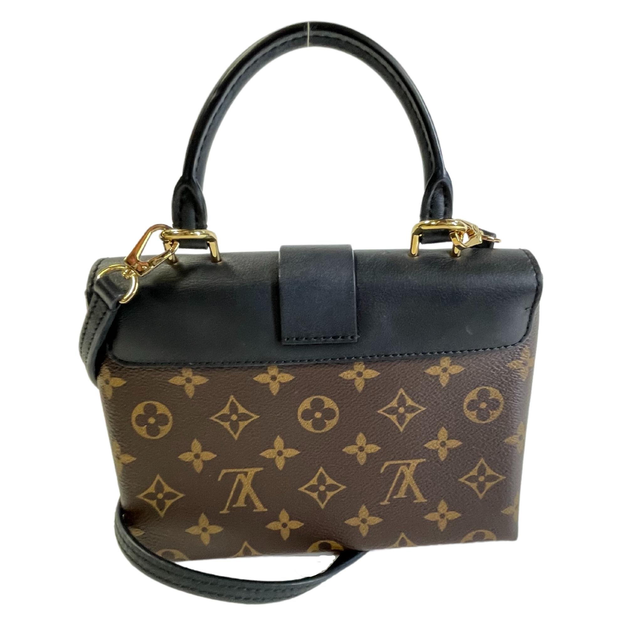 Louis Vuitton Monogram Black Leather Locky BB Bag 1