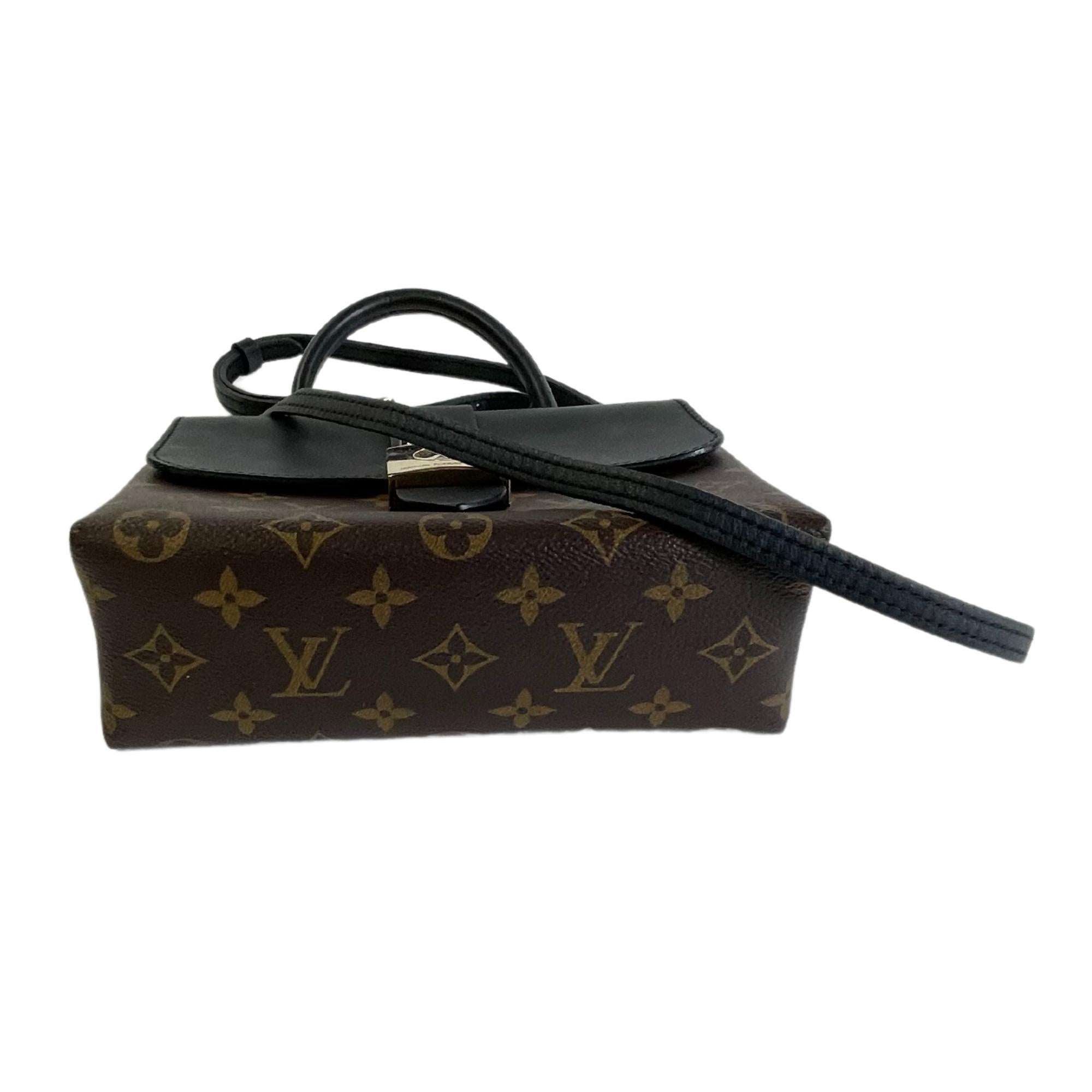 Louis Vuitton Monogram Black Leather Locky BB Bag 2