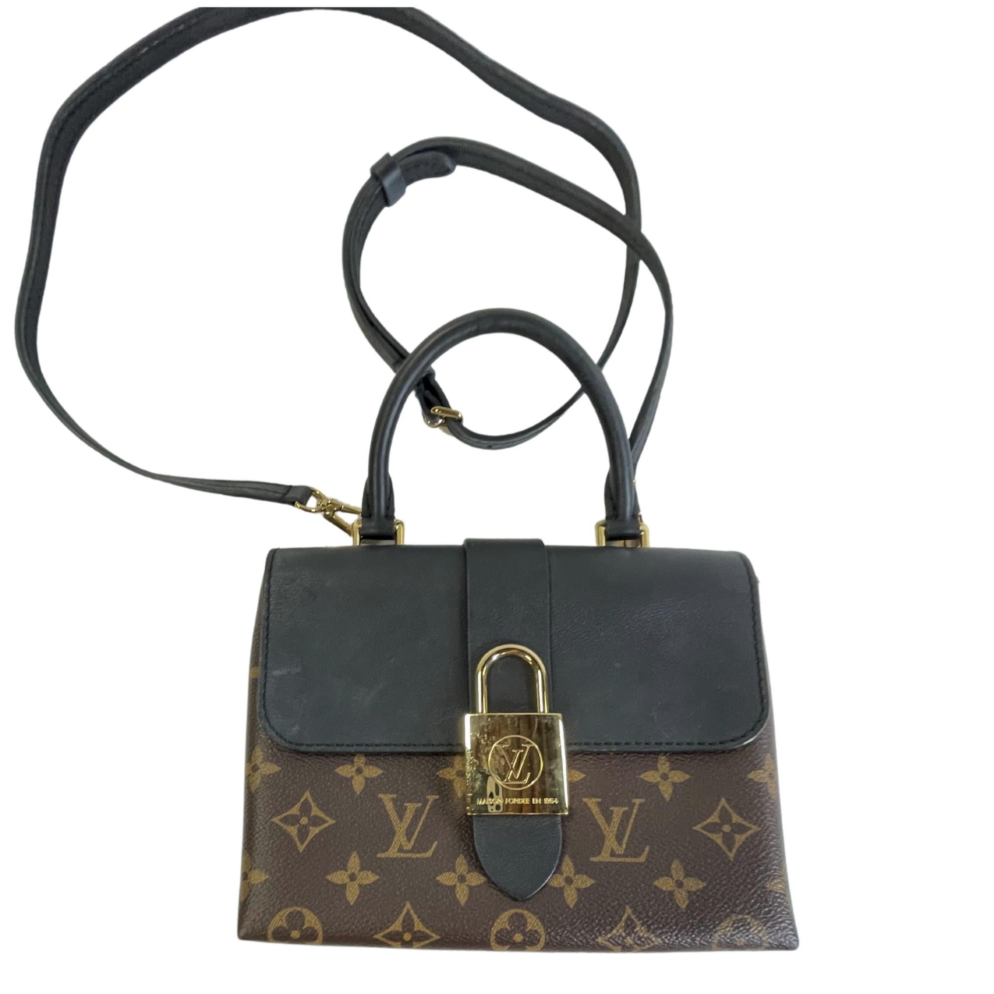 Louis Vuitton Monogram Black Leather Locky BB Bag 3