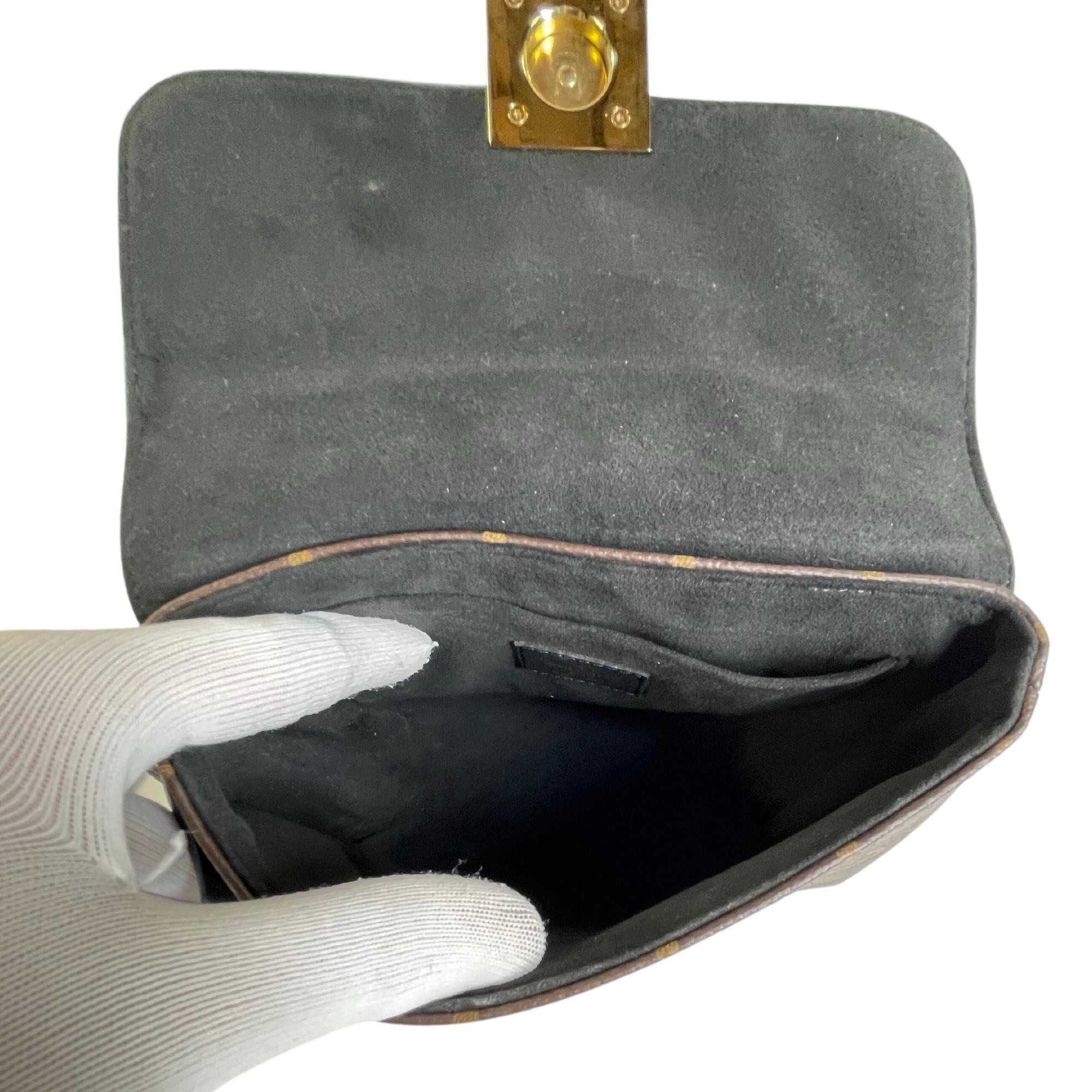 Louis Vuitton Monogram Black Leather Locky BB Bag 4
