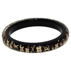 Louis Vuitton Monogram Black Resin Bangle