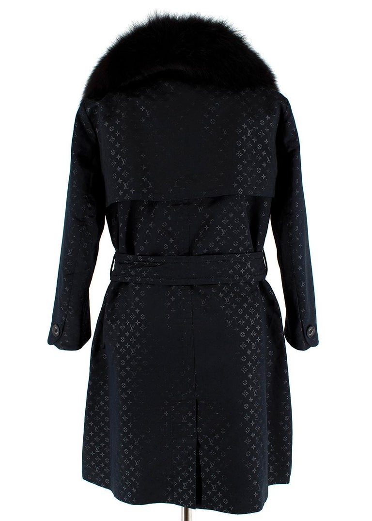 Trench coat Louis Vuitton Black size 38 FR in Cotton - 30672687
