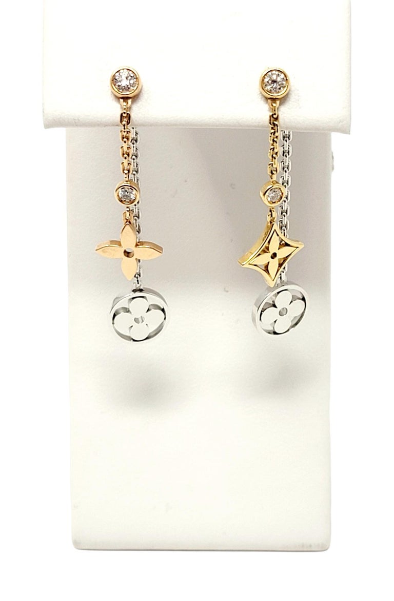 Louis Vuitton Everyday Chain LV Drop Earrings - Brass Drop, Earrings -  LOU602792