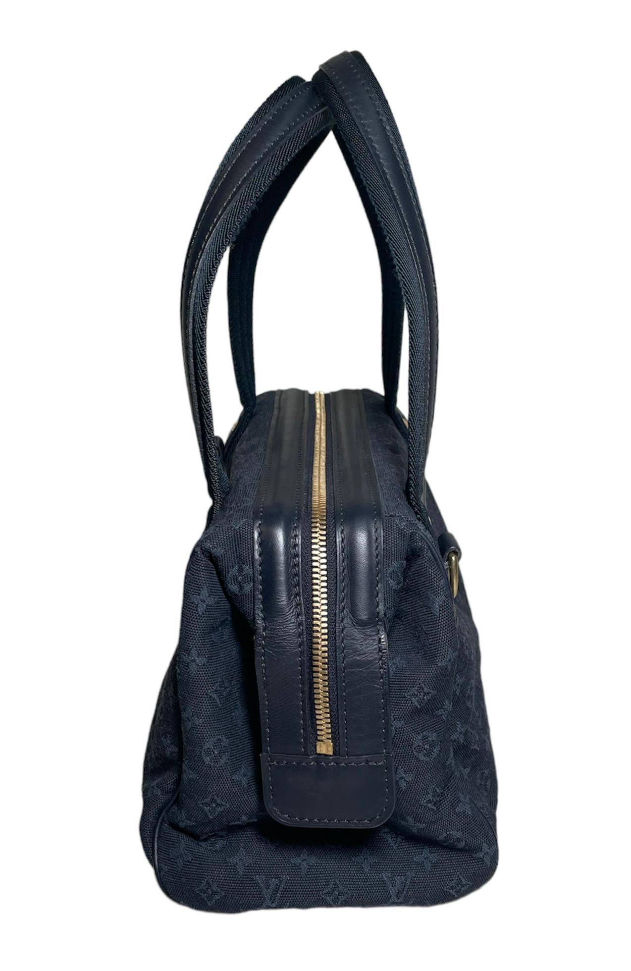 Louis Vuitton Monogram Blue Idylle Mini Lin Josephine PM Style Canvas Handbag 7