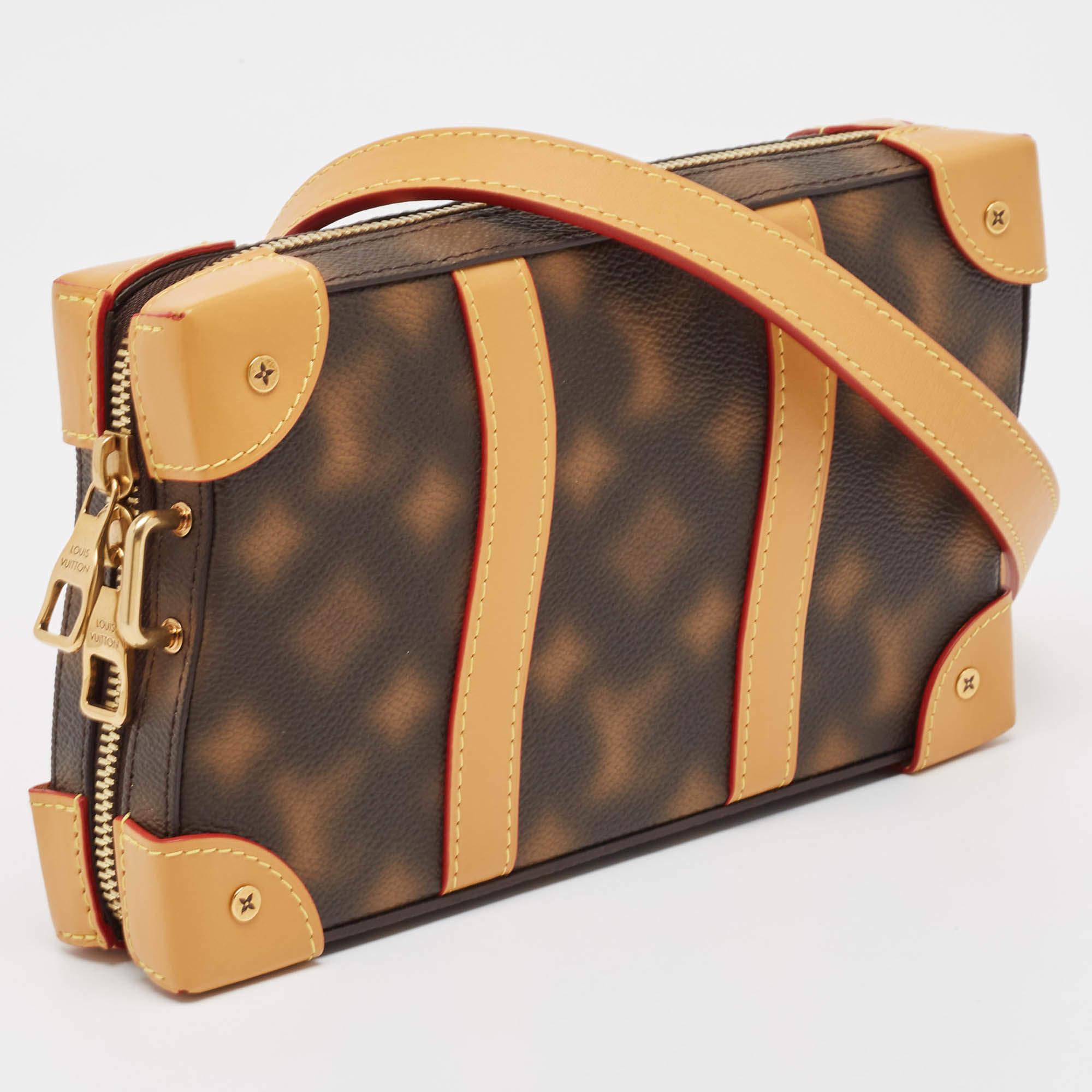 Brown Louis Vuitton Monogram Blurry Canvas Soft Trunk Bag For Sale