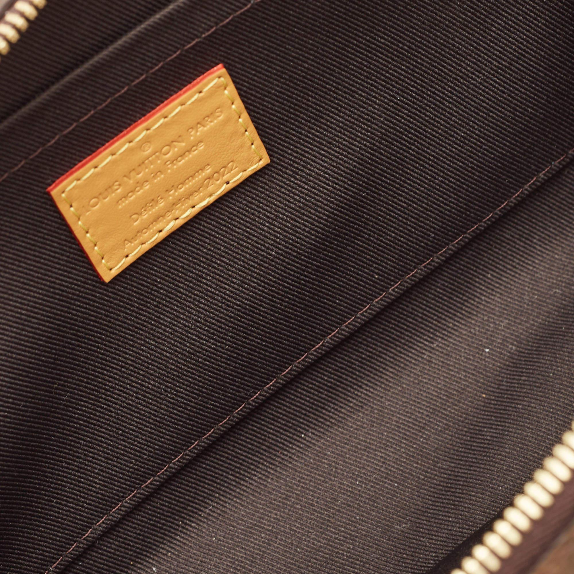 Louis Vuitton Monogram Blurry Canvas Soft Trunk Bag For Sale 2