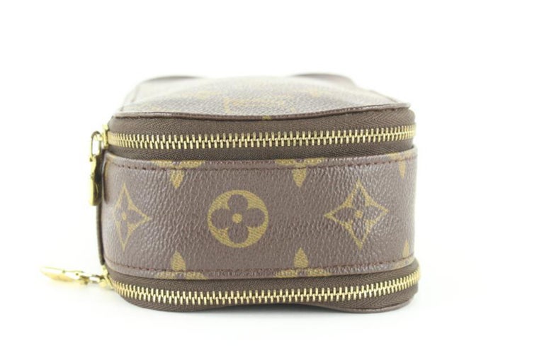 Authentic Louis Vuitton Toiletry Pouch Small Brown Leather