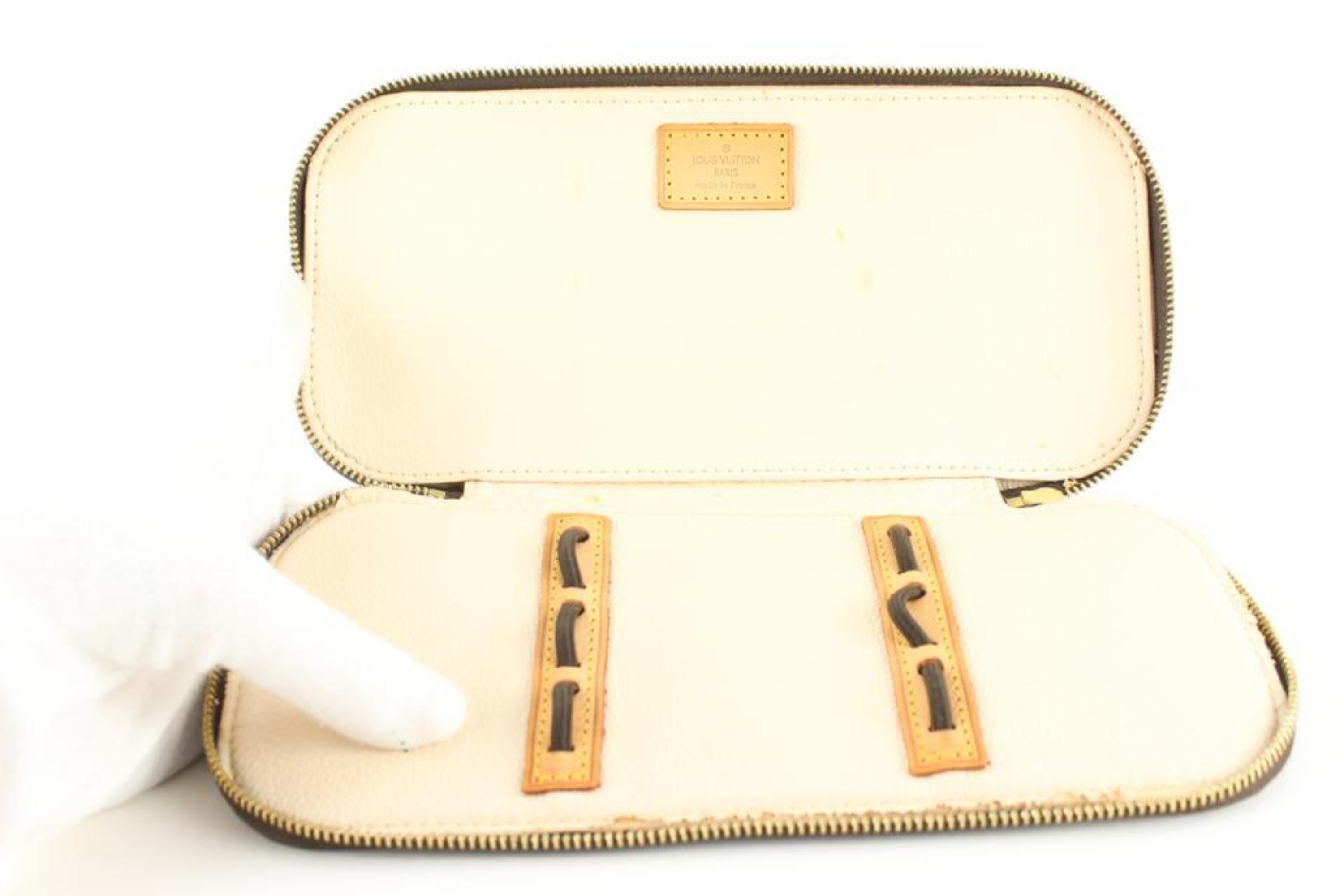 Louis Vuitton Monogram Blush GM Cosmetic Pouch Toiletry Case 2LVJ1026 For Sale 1