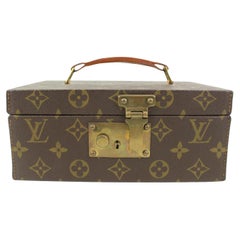Louis Vuitton Monogram Boite A Tour Jewelry Case Box Trunk  46lv224s