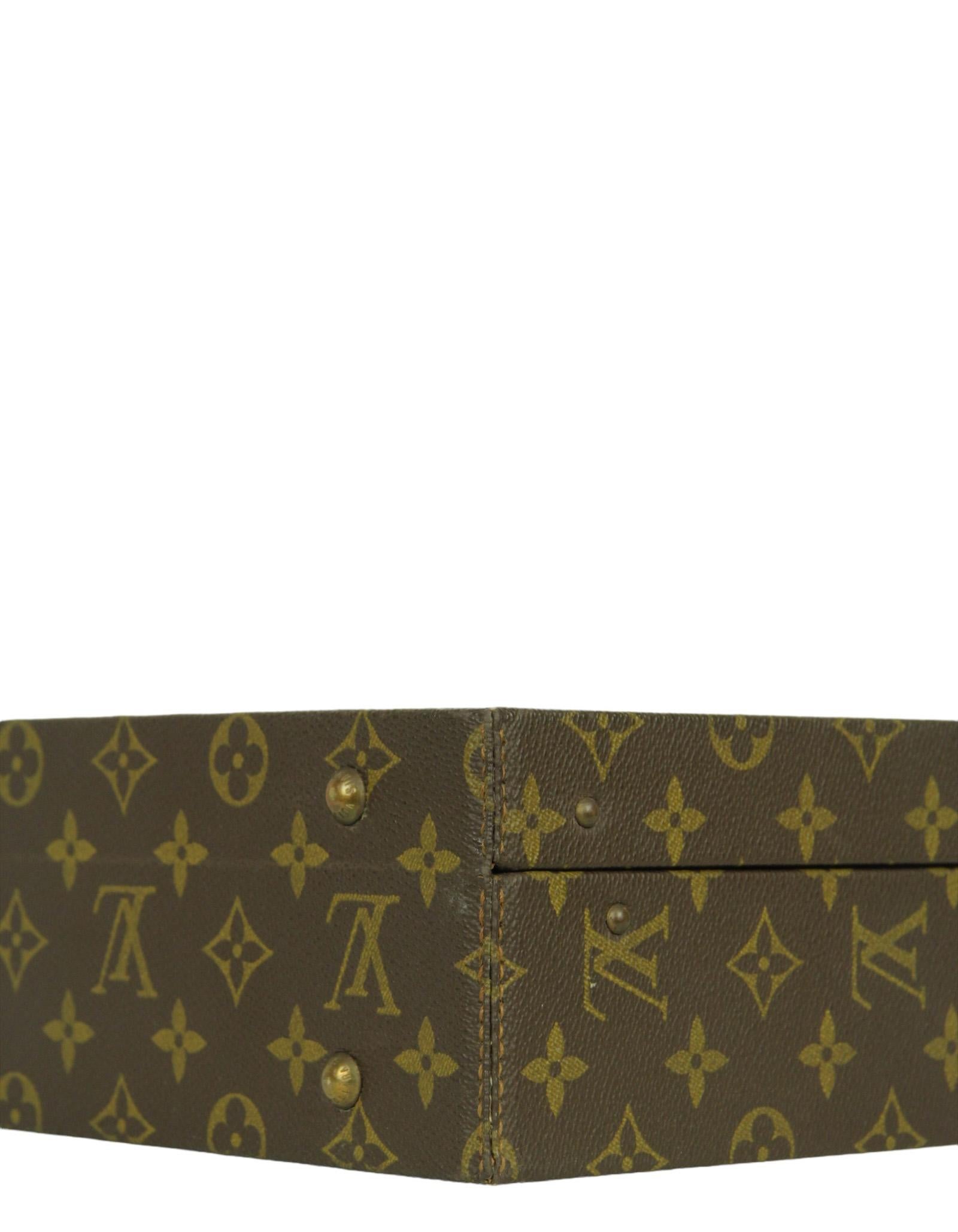 Louis Vuitton Monogram Boite Bijoux Gioielli Custodia rigida con espositore In condizioni buone in vendita a New York, NY