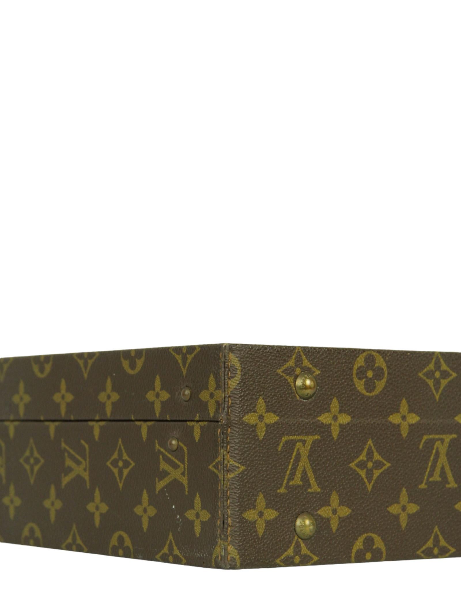 Donna Louis Vuitton Monogram Boite Bijoux Gioielli Custodia rigida con espositore in vendita
