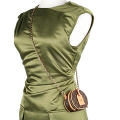 LOUIS VUITTON Monogram Boite Chapeau Necklace Crossbody Mini Brown