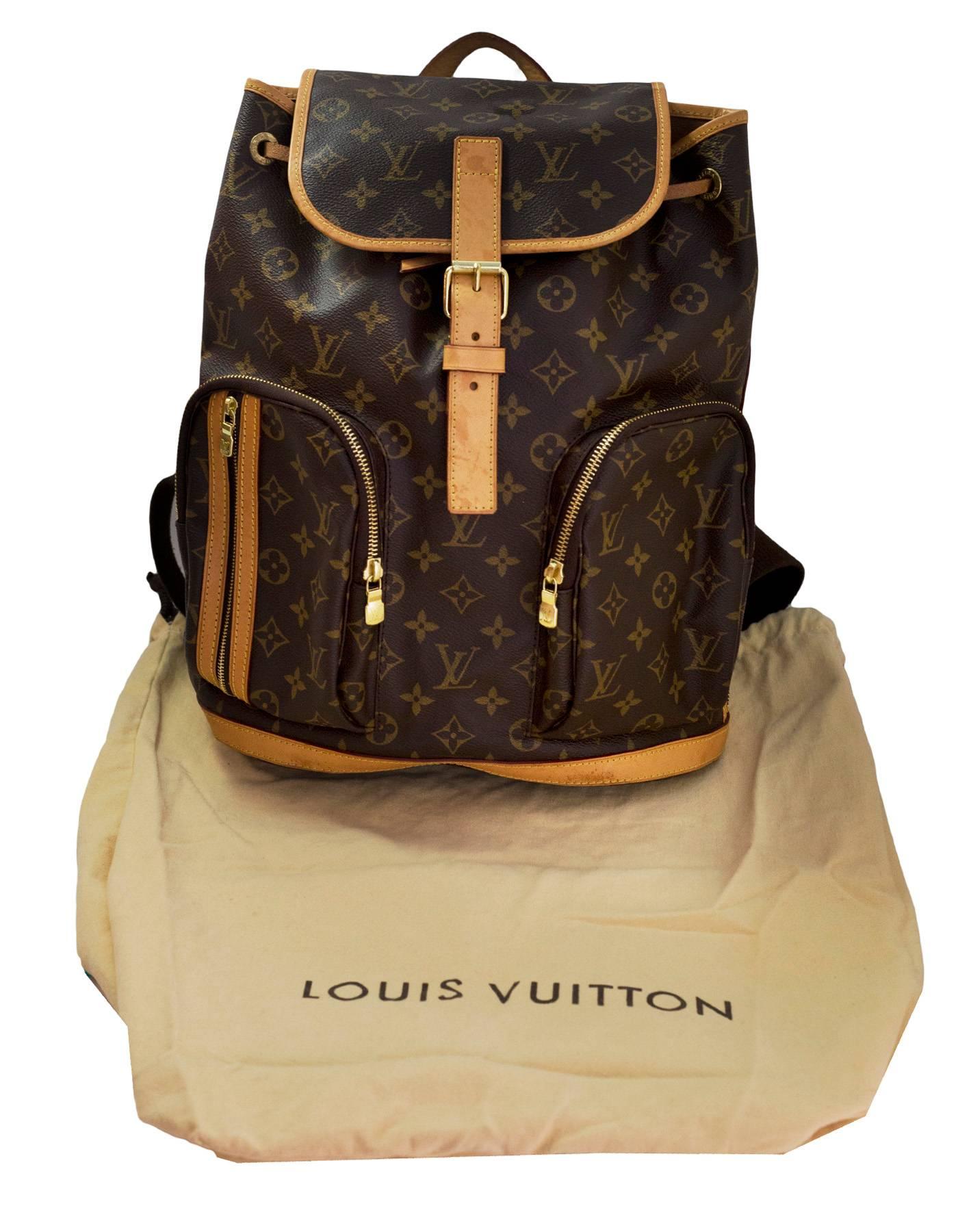 Louis Vuitton Monogram Bosphore Backpack Bag with Dust Bag 8