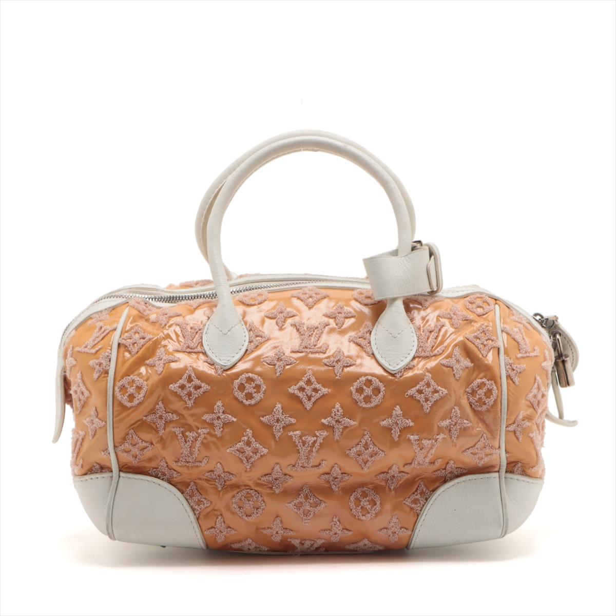 Louis Vuitton Monogram Bouclettes Speedy Round Rose Gold x White In Good Condition In Indianapolis, IN