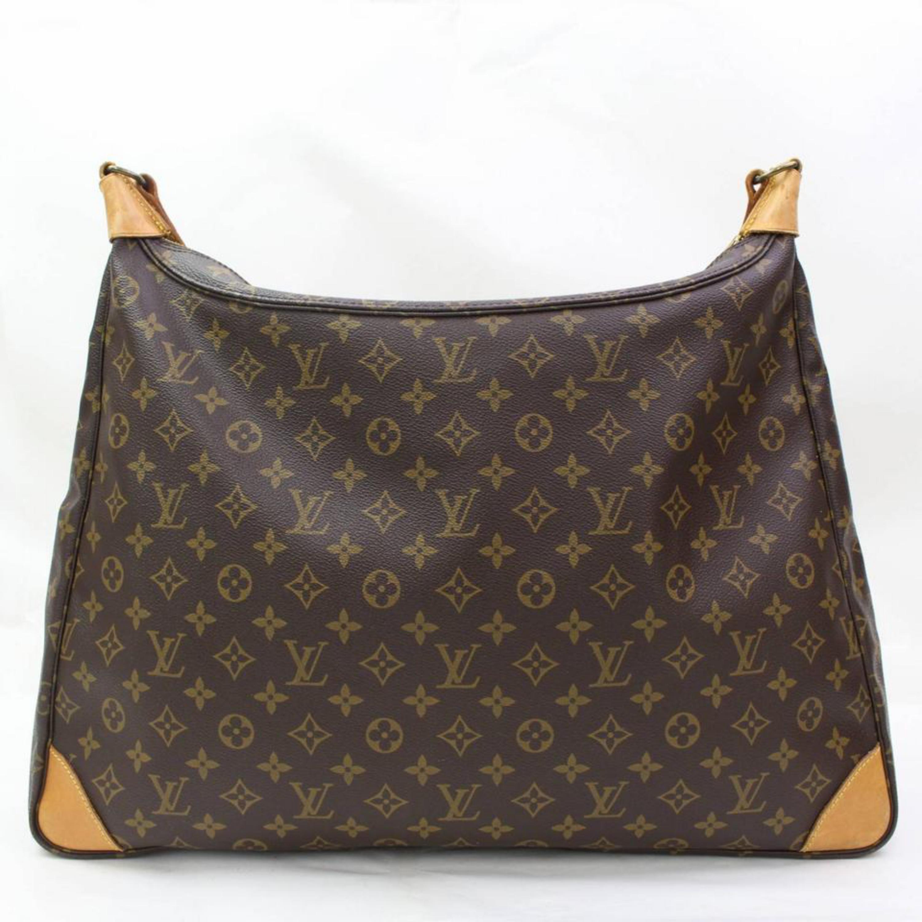 Louis Vuitton Monogram Boulgone 50 Hobo 867277 Brown Coated Canvas Shoulder Bag For Sale 1