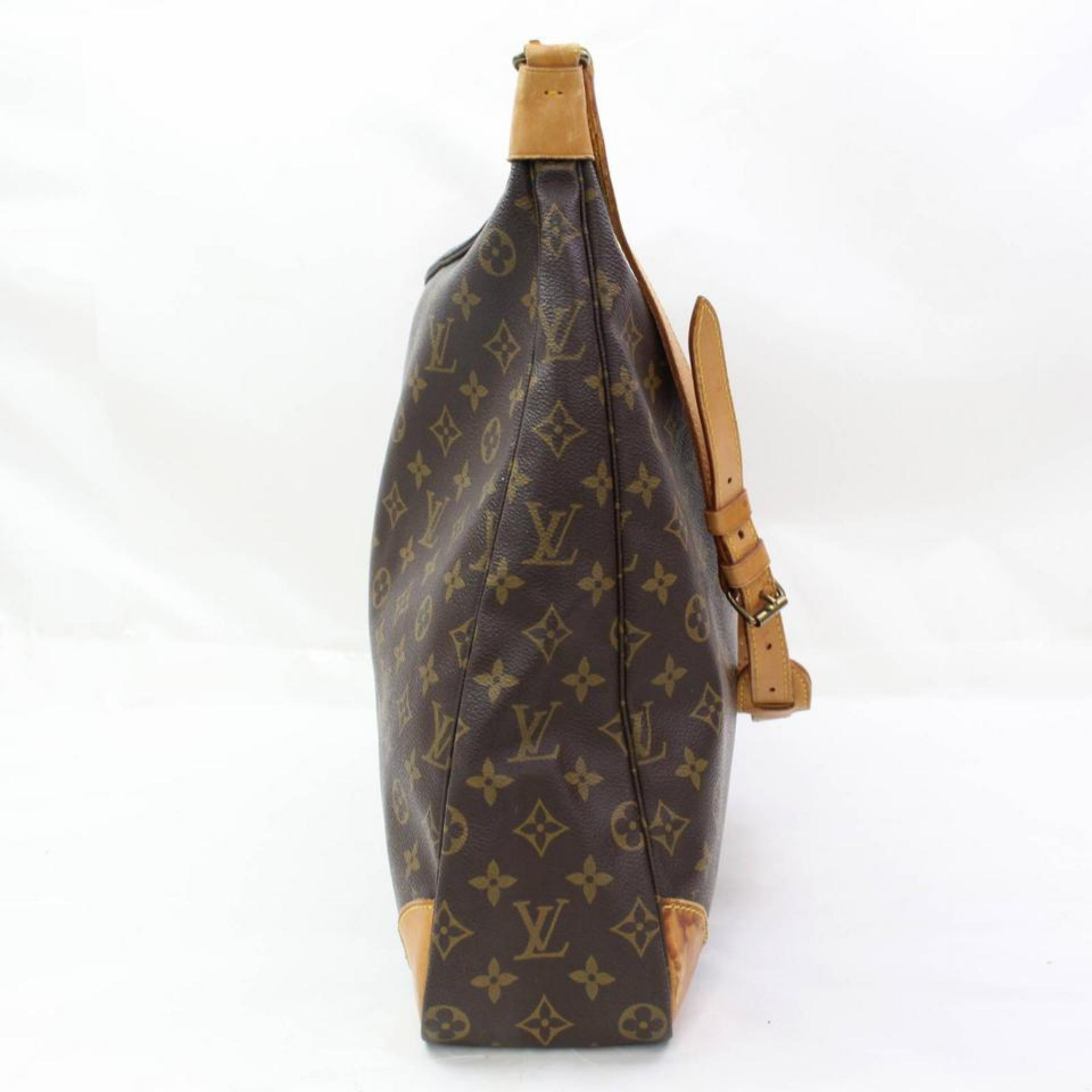 Louis Vuitton Monogram Boulgone 50 Hobo 867277 Brown Coated Canvas Shoulder Bag For Sale 3