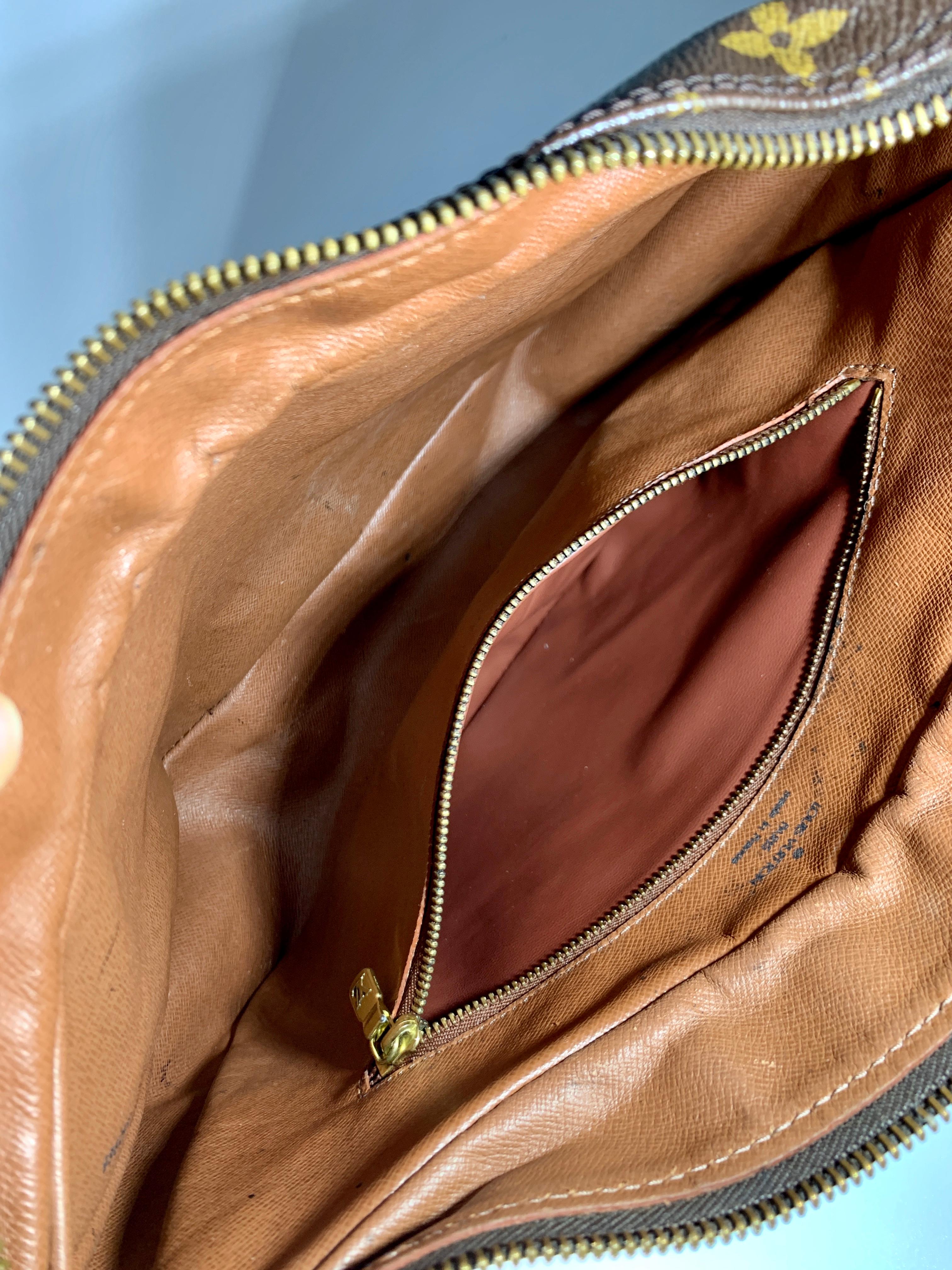 LOUIS VUITTON Monogram BOULOGNE 30 Shoulder Bag Satchel Handbag Purse Vintage  In Fair Condition In New York, NY