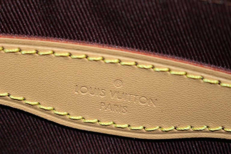 Brown Louis Vuitton Monogram Boulogne NM Chain Hobo Crossbody Bag 33LK37S For Sale