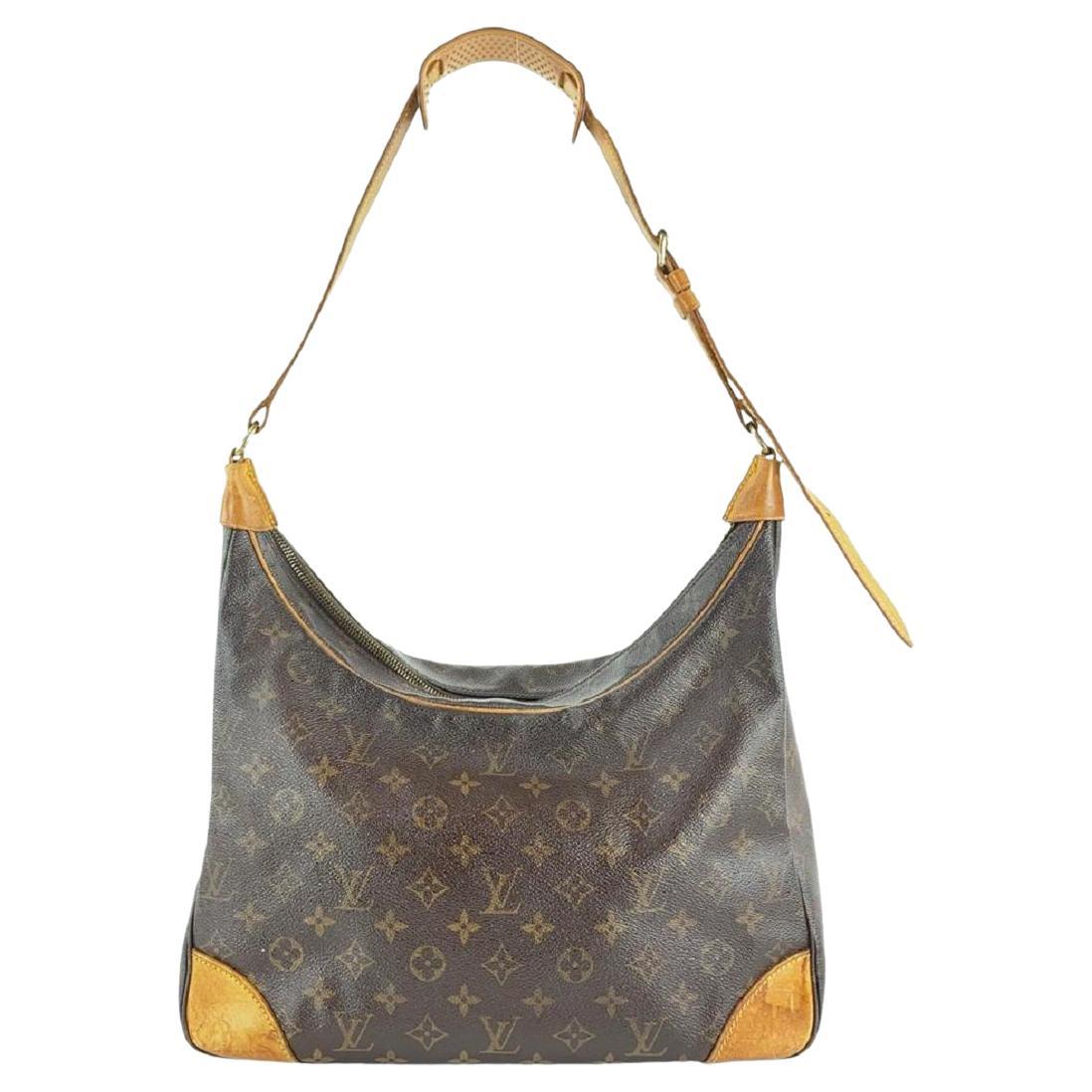 Louis Vuitton Monogram Boulogne Zip Hobo 861414 For Sale at 1stDibs