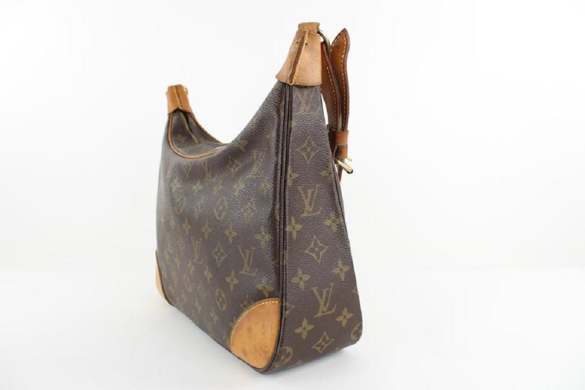 Louis Vuitton Monogram Boulogne Zip Hobo Shoulder Bag 7LVS1210 For Sale 3