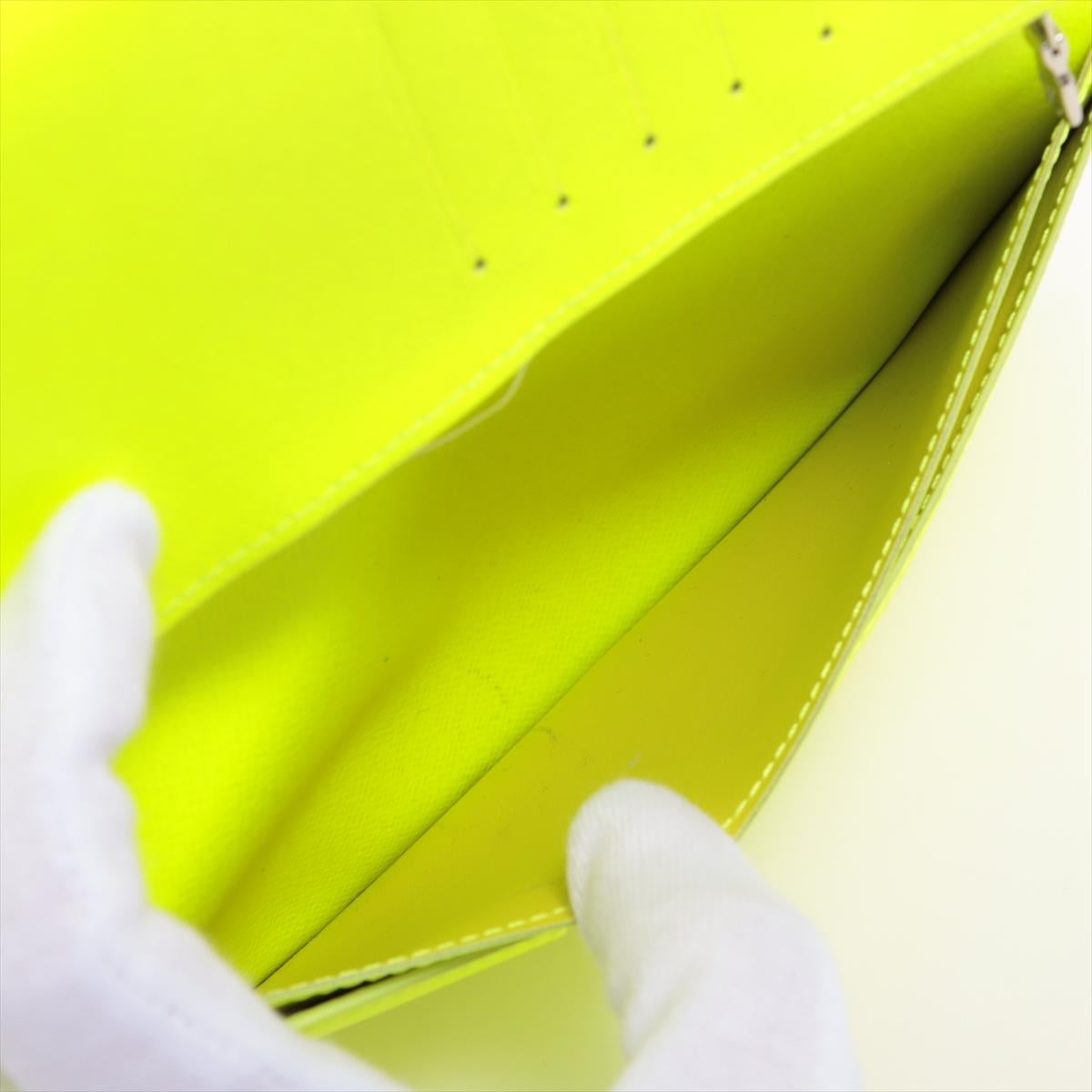 Louis Vuitton Monogram Brazza Bi fold Long Wallet Yellow 1