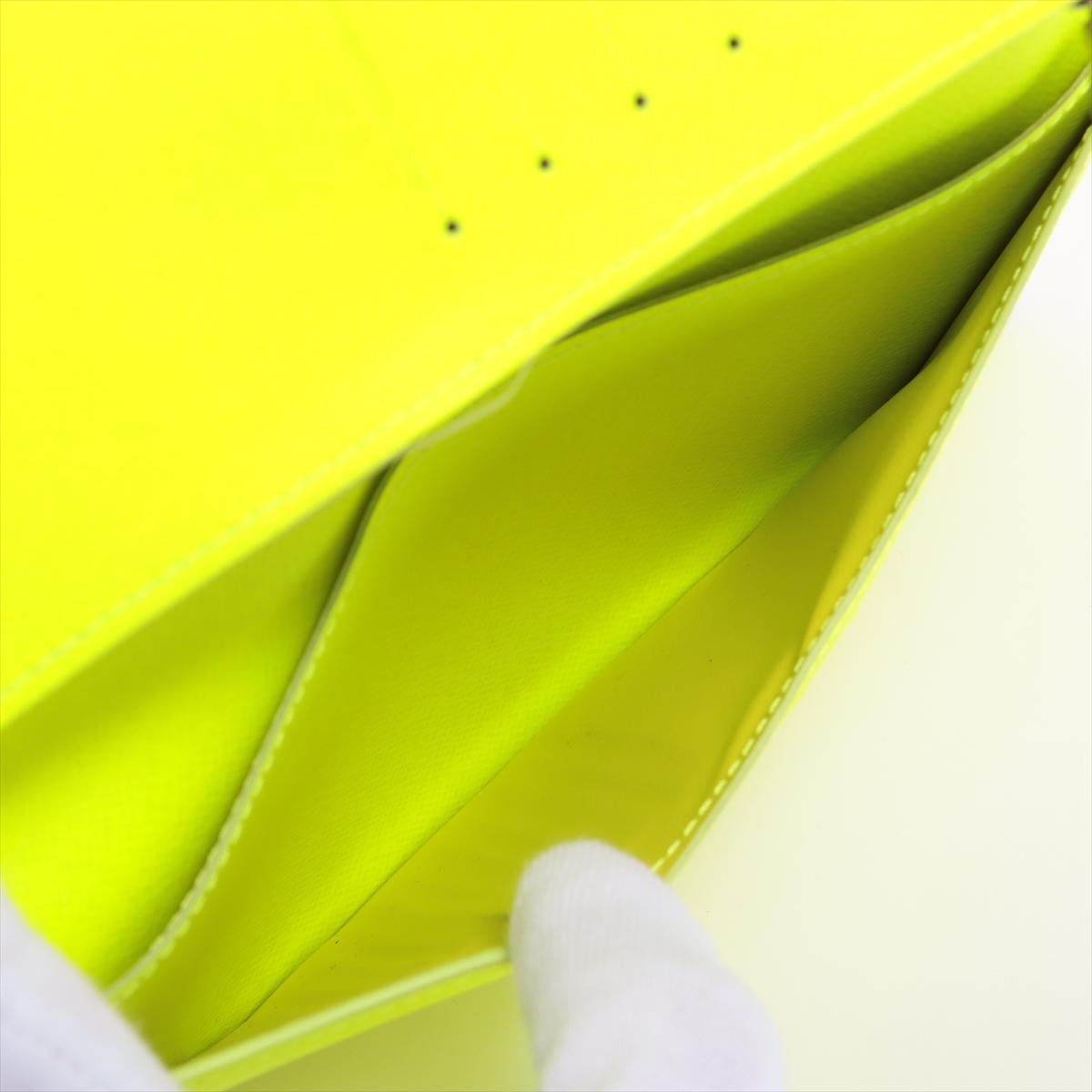Louis Vuitton Monogram Brazza Bi fold Long Wallet Yellow 2