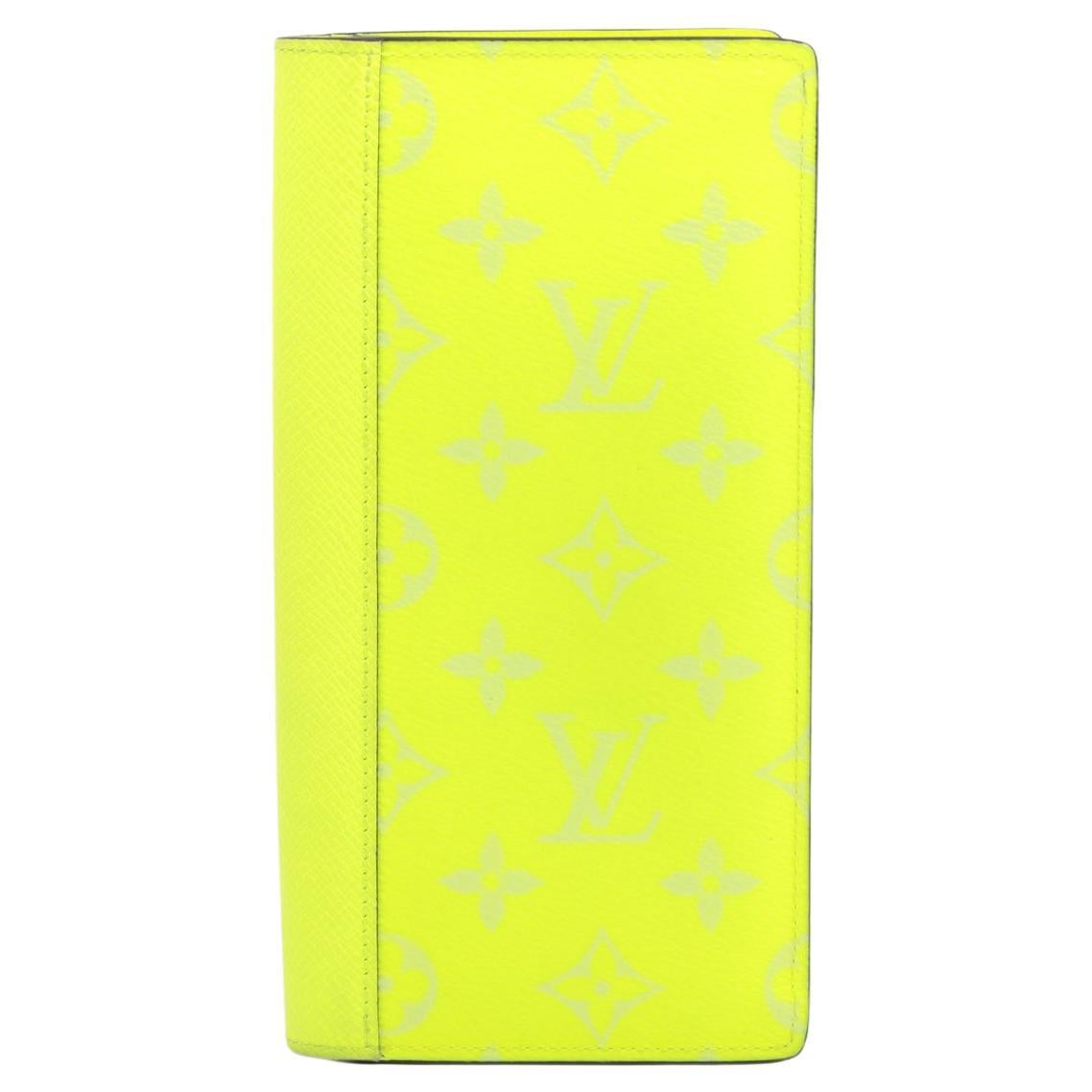 Louis Vuitton Monogram Brazza Bi fold Long Wallet Yellow