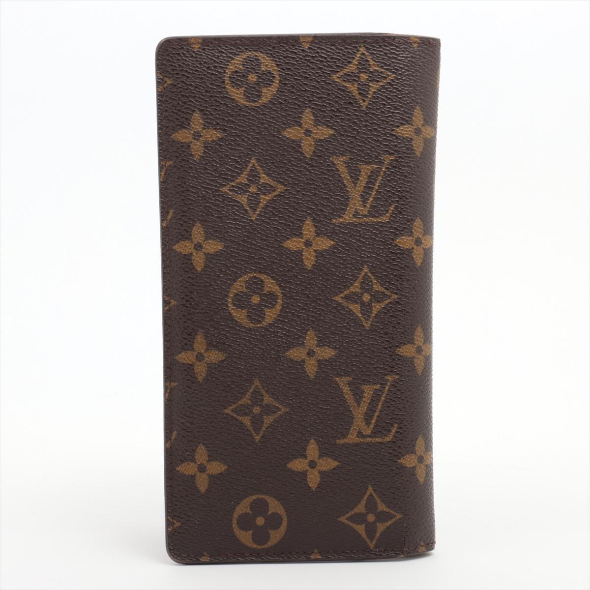 Black Louis Vuitton Monogram Brazza Long Wallet