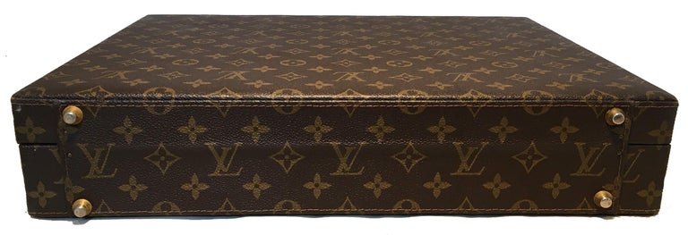 Louis Vuitton Monogram Briefcase Backgammon Set with Bakelite Chips For  Sale at 1stDibs