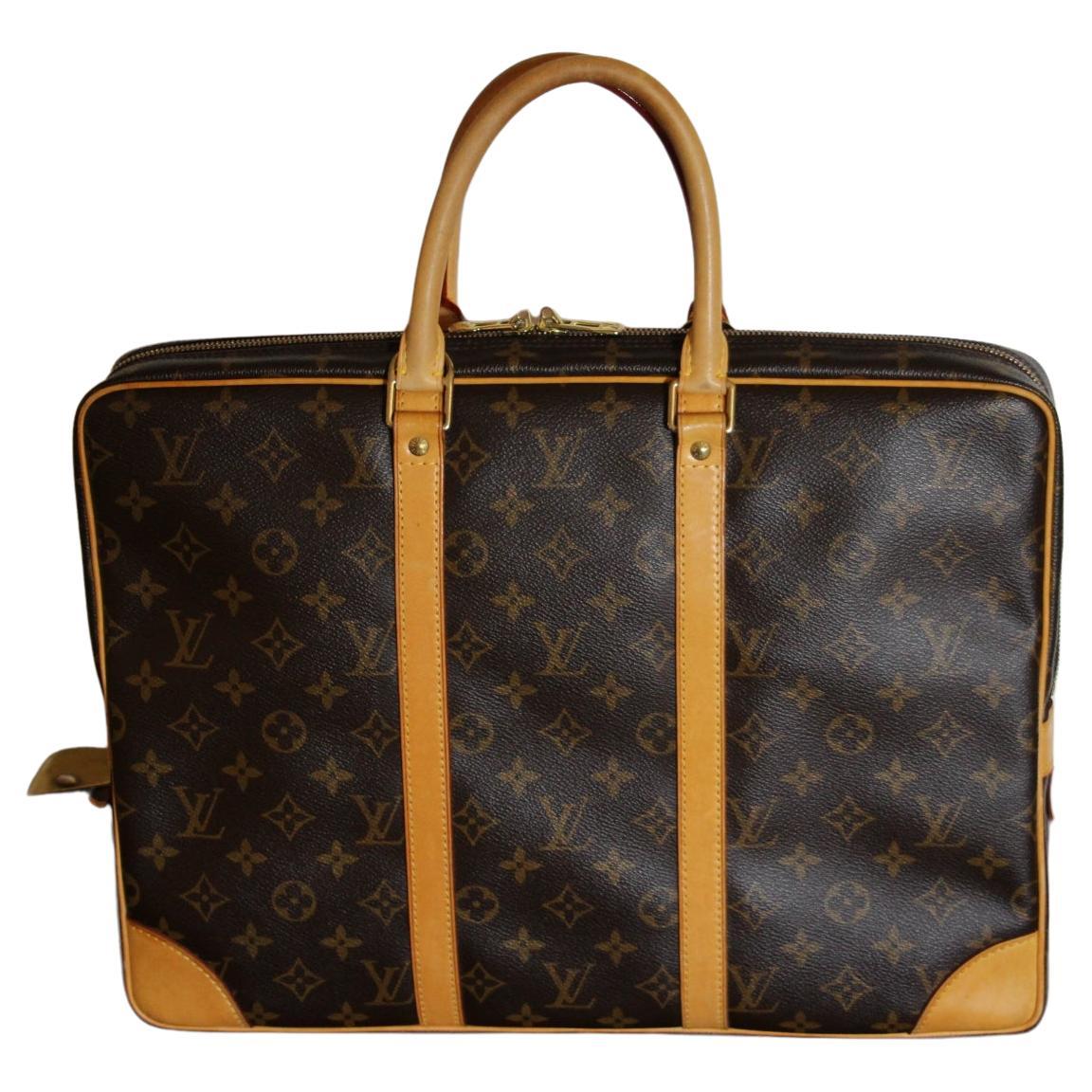 LOUIS VUITTON Serviette Fermoir Monogram Briefcase / Doctor Bag - Made In  France