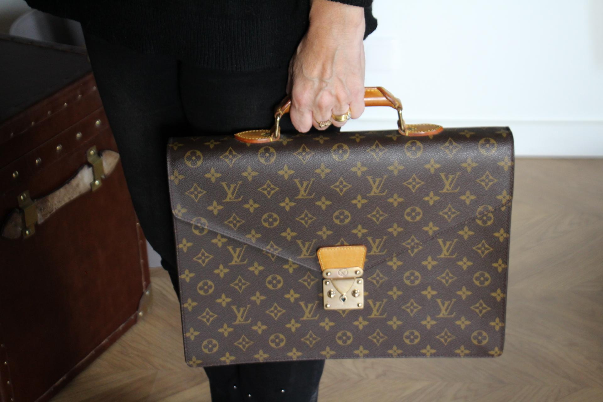 Louis Vuitton Monogram Briefcase, Louis Vuitton Monogram Satchel 13