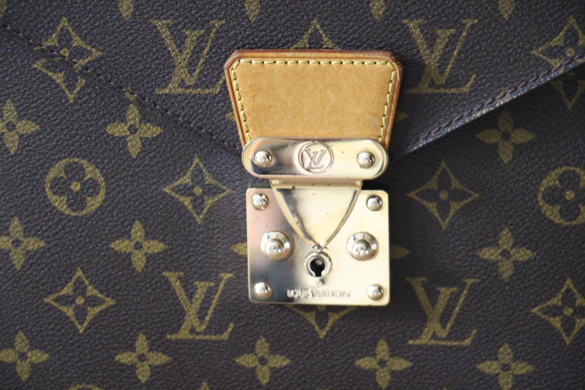 Louis Vuitton Monogram Briefcase, Louis Vuitton Monogram Satchel In Good Condition In Saint-ouen, FR