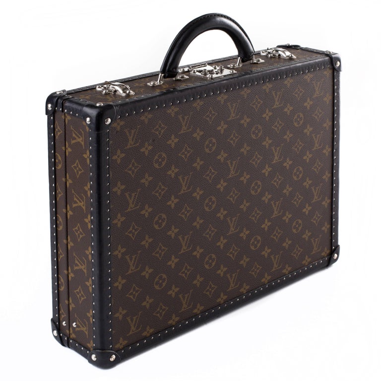 Louis Vuitton Monogram Briefcase with Black Edging at 1stDibs