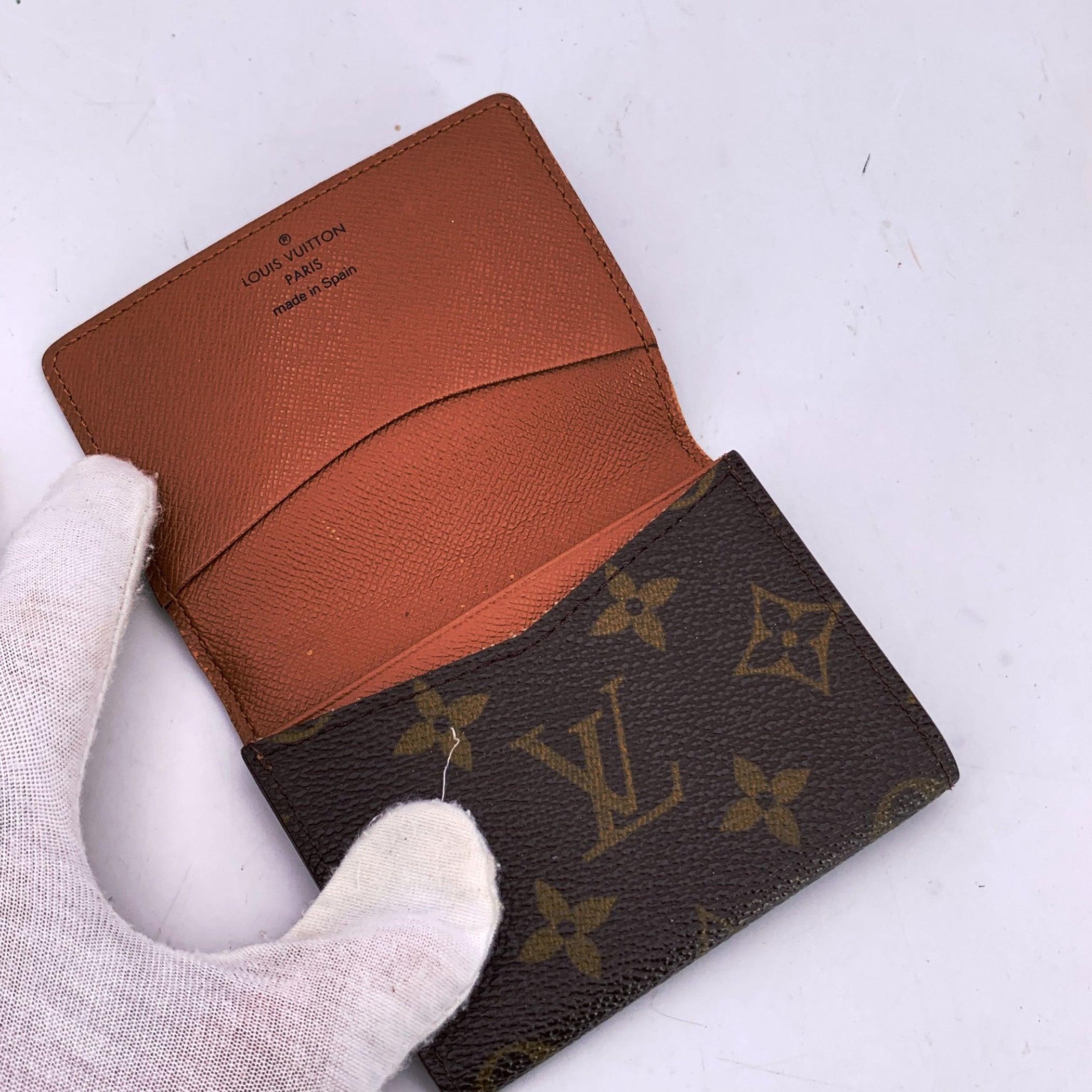 Louis Vuitton Monogramm Brown Canvas Business Card Holder Brieftasche im Zustand „Hervorragend“ im Angebot in Rome, Rome