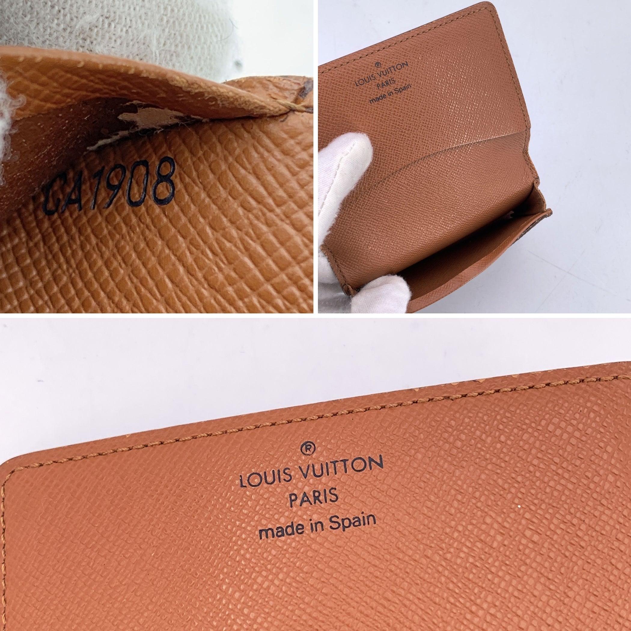 Louis Vuitton Monogramm Brown Canvas Business Card Holder Brieftasche für Damen oder Herren im Angebot