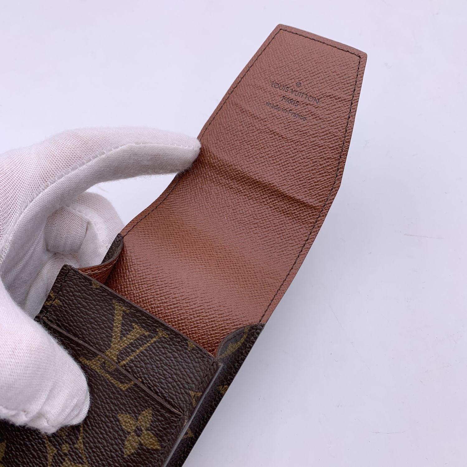 Women's or Men's Louis Vuitton Monogram Brown Canvas Cigarette Case Holder M63024 For Sale