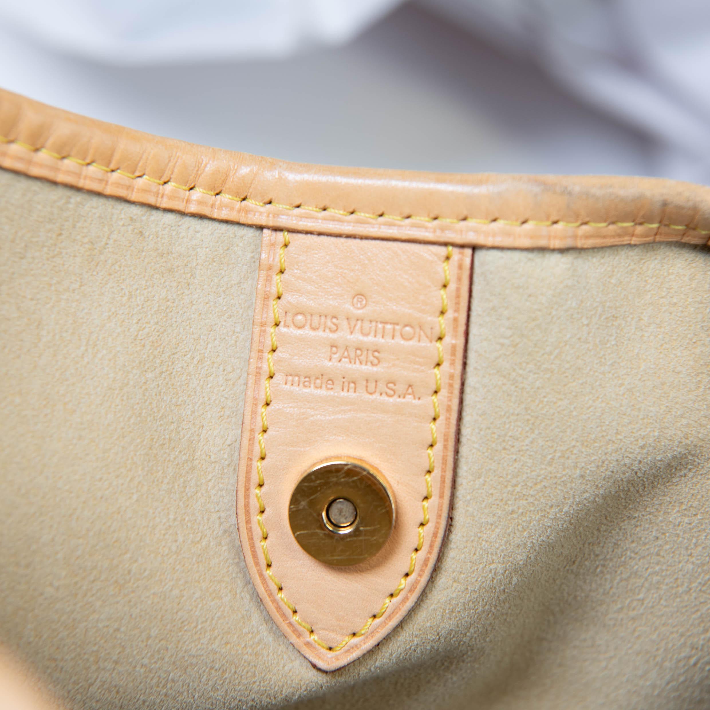 Louis Vuitton Monogram Brown Canvas Galliera GM Bag For Sale 3