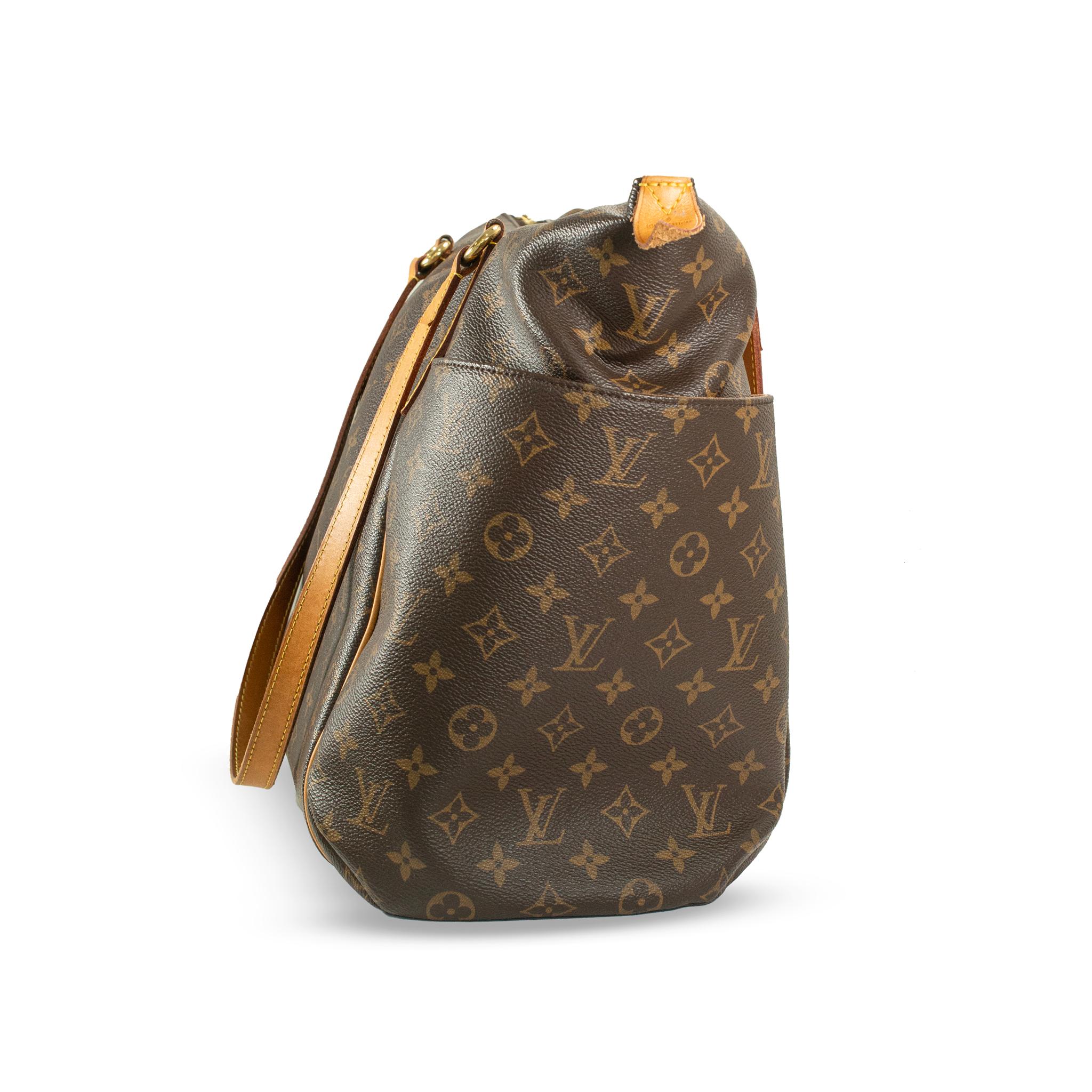 Marron Louis Vuitton Monogram Brown Canvas M56689 Totally MM Shoulder Tote Bag en vente
