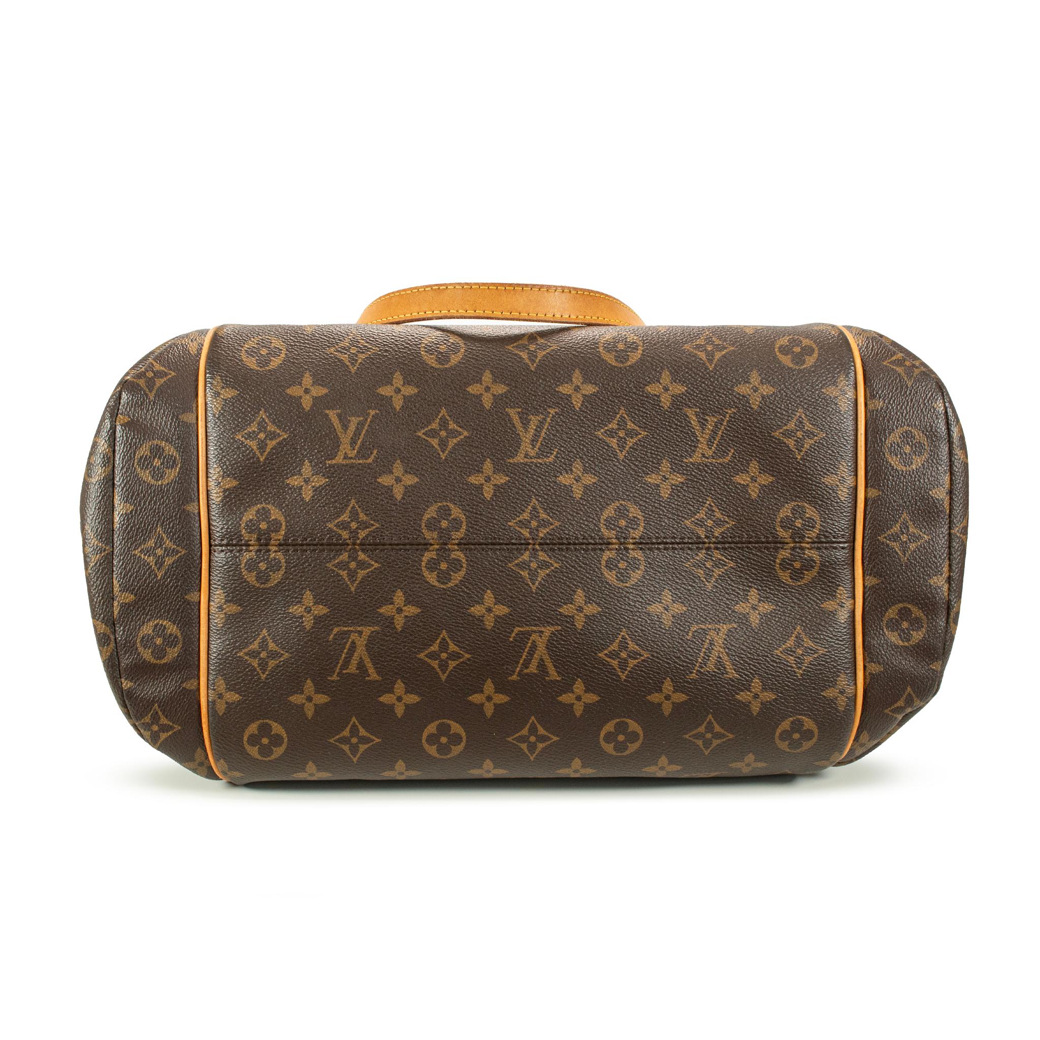 Louis Vuitton Monogram Brown Canvas M56689 Totally MM Shoulder Tote Bag Pour femmes en vente