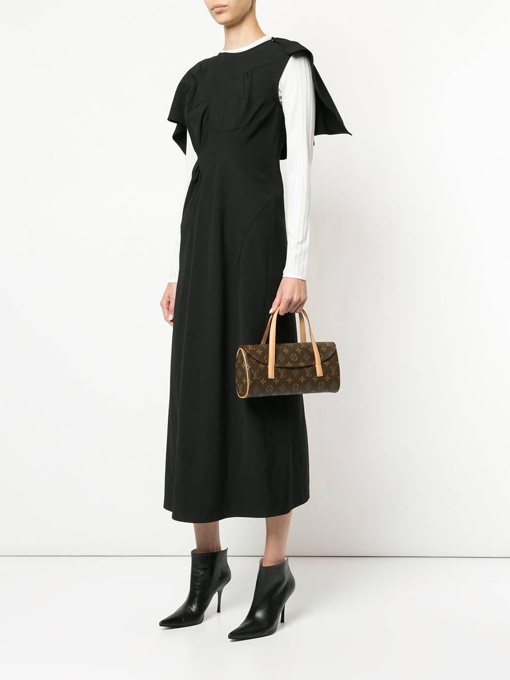 Louis Vuitton Monogram Brown Evening Top Handle Satchel Flap Bag For ...