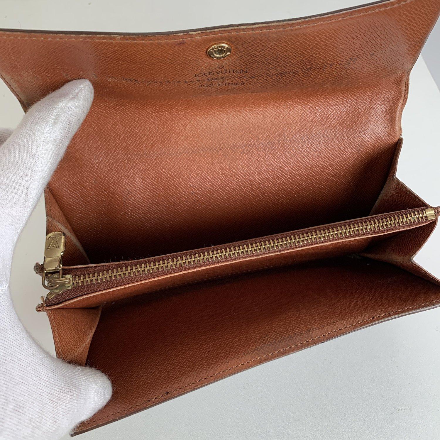 Louis Vuitton Monogram Brown Long Sarah Clutch Wallet 2