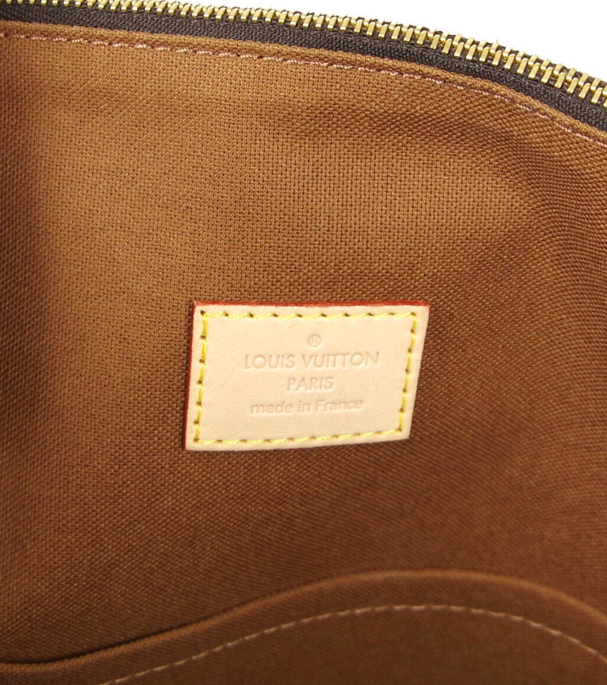 Louis Vuitton Monogram Brown Men's Women's Carryall Travel Top Handle Tote Bag 3
