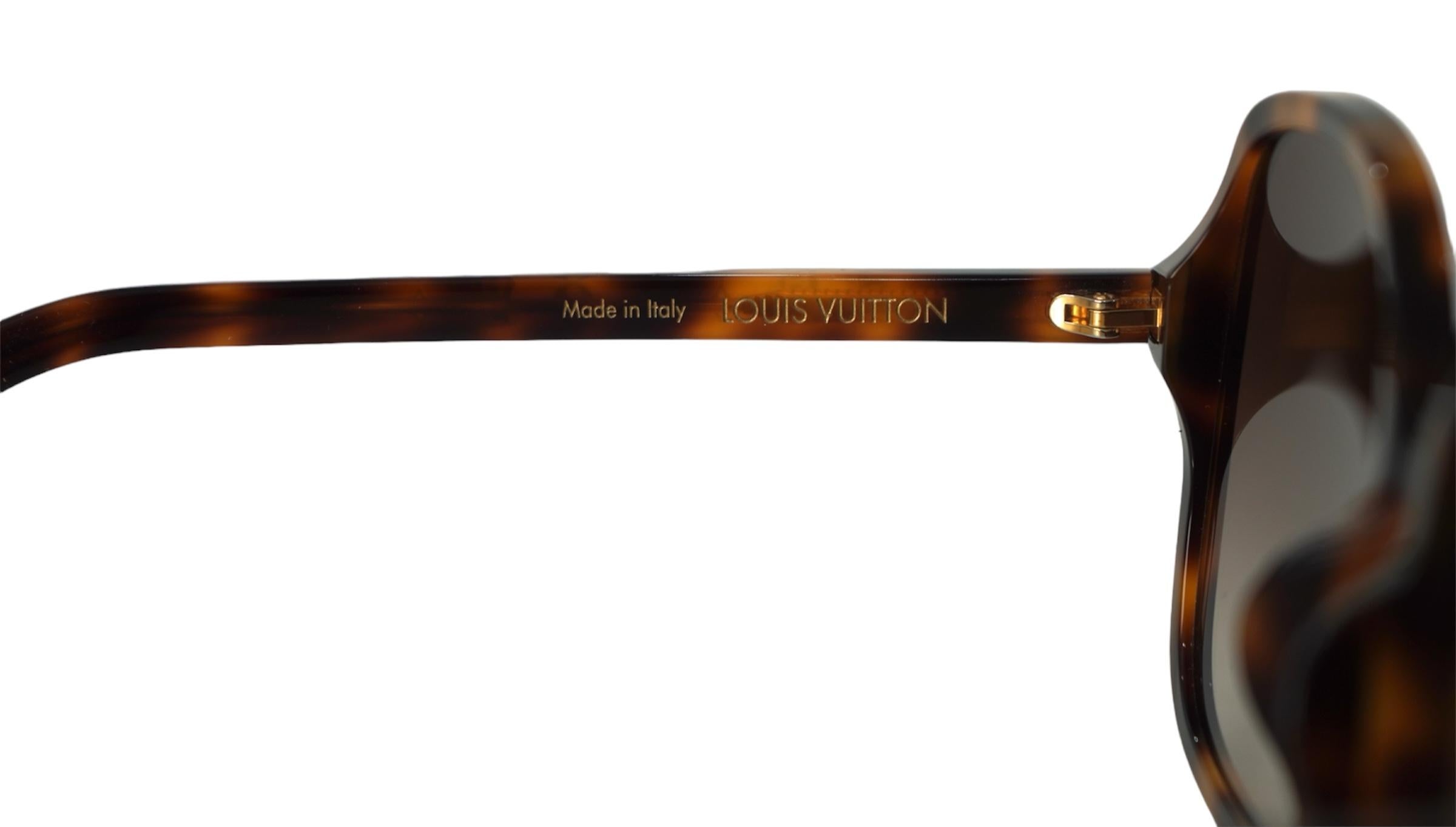 Louis Vuitton Monogram Brown Sunglasses For Sale 3