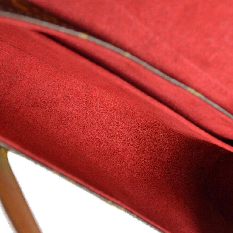 Brown Louis Vuitton Monogram One Handle Flap Satchel – Designer