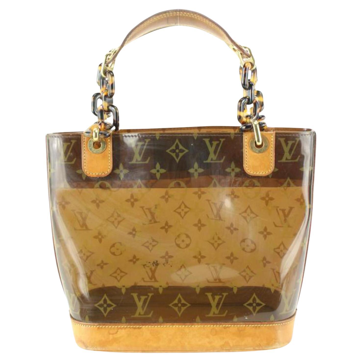 Louis Vuitton Clear Monogram Ambre Cabas Cruise GM Tote Bag with  Pouch707lvs621 at 1stDibs