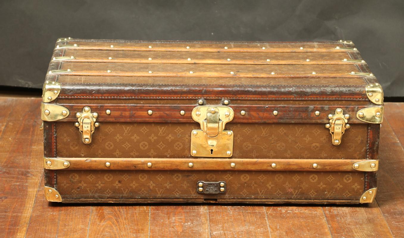 French Louis Vuitton Monogram Cabin Trunk For Sale